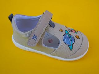 Detské plátenkové sandálky Garvalin 252342-B087 arena BAREFOOT 1020-SK106