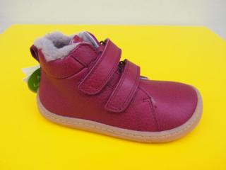 Detské zimné barefoot topánky Froddo G3110195-4K bordeaux BAREFOOT 009-SK549