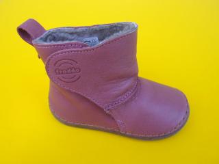 Detské zimné kožené čižmičky Froddo flexible G2160072-2 dark pink 555 - SK549