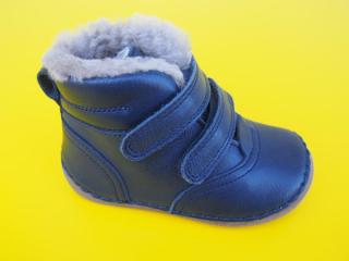 Detské zimné kožené topánky Froddo G2110113-2 dark blue 467-SK549