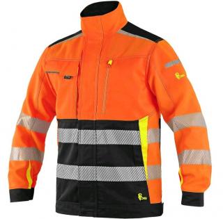 CXS BENSON výstražná bunda oranžovo-čierna