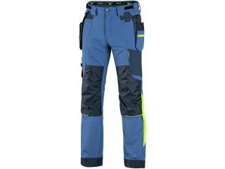 CXS NAOS pánske montérkové nohavice modro-žlté