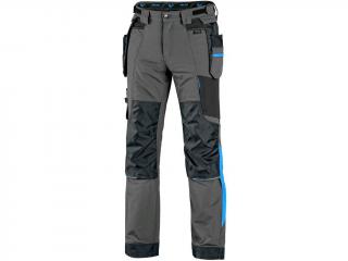 CXS NAOS pánske montérkové nohavice sivo-modré