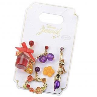 Disney Chipmunkovia: Set 5 náušníc (Disney Store Japan Chip &amp; Dale 5 Pieces Earrings Set)