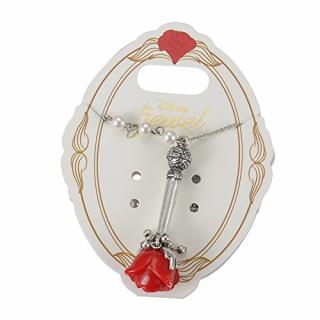 Disney Store Kráska a zviera: Perlový náhrdelník s ružou (Disney Store Japan Beauty and the Beast Eternal Rose Pearl Necklace)
