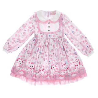 Disney Store Mačky aristokratky: Šaty v štýle Marie (Disney Store Japan x Angelic Pretty Kiss Me! Cat Marie OP Dress)