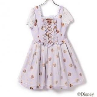 Disney Store Na vlásku x Liz Lisa: Šaty v štýle Rapunzel (Disney x Liz Lisa Collaboration Rapunzel Onepiece Dress)
