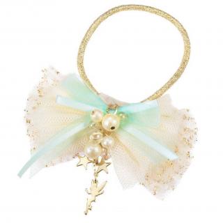 Disney Store Tinker Bell: Gumička do vlasov mašľa s príveskami (Disney Store Japan Tinker Bell Fairy Ribbon Hair Tie)