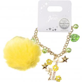 Disney Store Tinker Bell: Prívesok na tašku pom pom (Disney Store Japan Tinker Bell Fairy Swarovski Bag Clip)