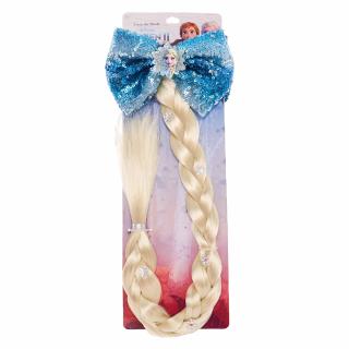 Ľadové kráľovstvo: Elzin vrkoč s mašľou (Disney Store x Claire’s Frozen Elsa Fake Braid &amp; Sequin Bow Hair)