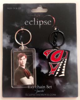 Twilight saga: Eclipse Jacob set príveskov na kľúče (Twilight saga: Eclipse Keychain Set Jacob)