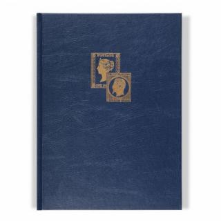 Album TRADITION A4 na známky, 16 bielych listov, modrý (Stockbook A4, 16 white pages, blue)