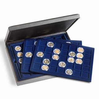 Kazeta PRESIDIO TRIO, 20 štvorcových otvorov 48 x 48 mm, čierna (PMK3TQ48S) (Coin case PRESIDIO TRIO with 20 square port s(48 x 48 mm))