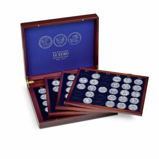 Kazeta VOLTERRA QUATTRO de Luxe, 104 x10 euro v kapsli Nemecko (HMK4TC10EU) (VOLTERRA QUATTRO presentation case for 104 German 10-euro commemorative coins in capsules)