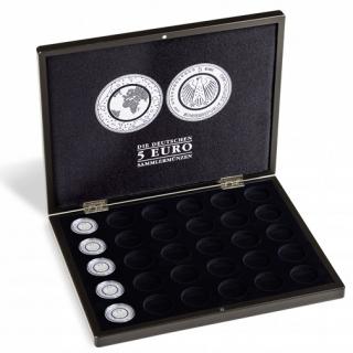 Kazeta VOLTERRA UNO de Luxe, 30x 5 euro DE v kapsli, čierny  (HMK5EUS) (Münzkassette für 30 dt. 5-Euro-Sammlermünzen in Kapseln, schwarz)