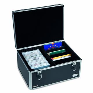 Kufrík CARGOMULTI XL na podľadnice, sady mincí a pod., hliníkový, (KOMS/S) ( Collector Case CARGOMULTI XL, for postcards or Coin sets, large design)