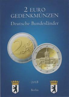 Mincová karta pre 2 euro mince Nemecko 2018  Berlin  (2EUROSET18) (EURO-SET for 2€ 2018 (Berlin))