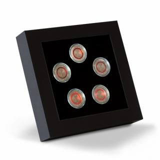 Rámček LED na nemecké 5 euro mince v kapsli (LEDPR5K5EU) (LED-Präsentationsrahmen für 5 dt. 5-Euro-Sammlermünzen in Kapseln )
