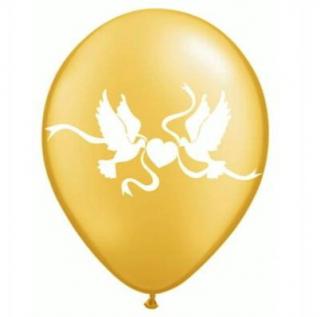 Balón  HOLÚBKY  - zlatý (10 ks)