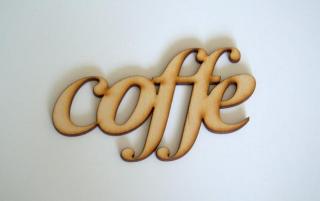 Drevená dekorácia COFFE