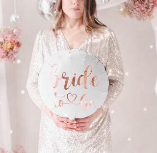Fóliový balón Bride To Be biely