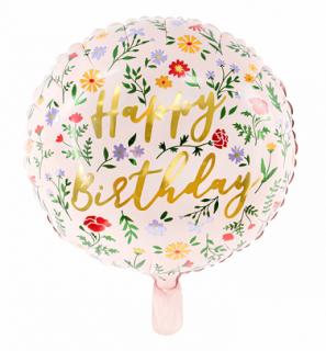 Fóliový balón Happy Birthday 45cm