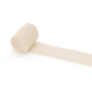 Hodvábna stuha light beige 4cm/5m