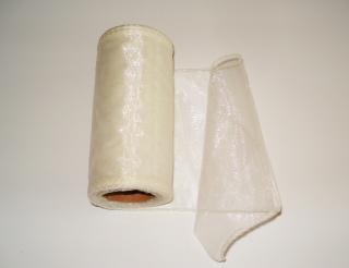 Organza 12 cm SMOTANOVÁ