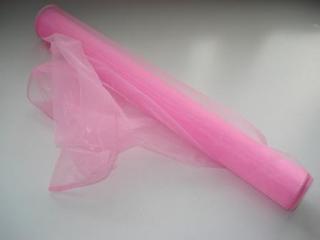 Organza 39 cm SVETLO RUŽOVÁ