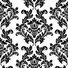 SERVÍTKY - ornament - bielo-čierne (20ks)