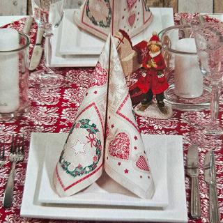 Vianočné servítky netkaný textil Benita