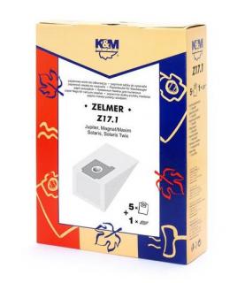 Zelmer papierové sáčky (balenie obsahuje 5 ks papierových sáčkov a 1 ks filter)
