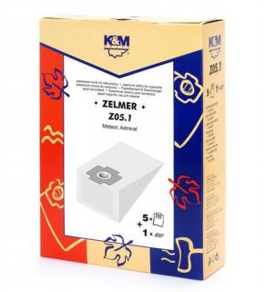 Zelmer papierové sáčky (balenie obsahuje 5 ks sáčkov a 1 ks filter)