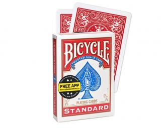 Kúzelnícke karty Bicycle Double Back červená/červená