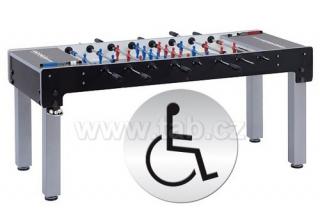 Stolný futbal GARLANDO SPECIAL CHAMPION (pre telesne postihnutých - vozíčkarov, nastaviteľné nohy, pieskované sklo, LONG)