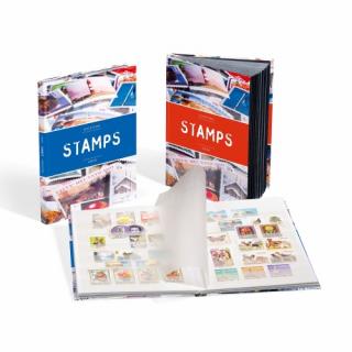 Album na poštové známky STAMPS s bielymi listami (Album na poštové známky)