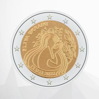 Pamätná dvojeurovka Sláva Ukrajine (Pamätná minca)