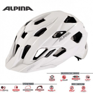 Cyklistická prilba ALPINA Yedon biela, 57-61 cm (Cyklistická prilba AUTHOR)