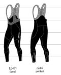 Nohavice WINNER traky vekosť XL skladom (Cyklistické nohavice AXON dlhé)