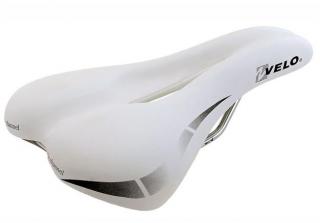 Sedlo VELO wide:channel biele pánske (Anatomicky tvarované sedlo na bicykel )