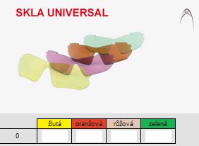Vymeniteľné sklá k okuliarom AXON UNIVERSAL I (Cyklistické okuliare s dioptrickou obrubou)
