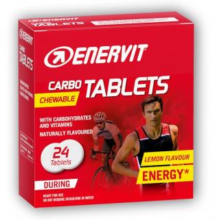 ENERVIT Carbo 24 - energetické tablety (24 ks tabliet v balení, príchuť: citron)