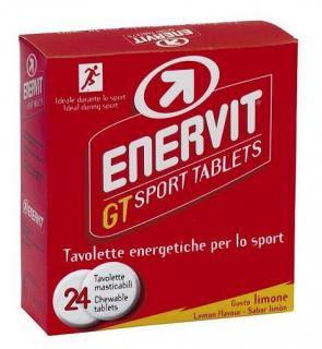ENERVIT GT 24 - energetické tablety (24 ks tabliet v balení, príchuť: citron)