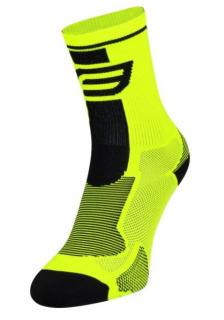 FORCE ponožky LONG - fluo/black (FORCE športové ponožky)