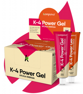 K4 - Power gel (15ks/bal) (Viac energie, väčší  a ľahší výkon, dlhšia vytrvalosť)