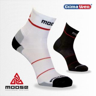 MOOSE Lightspeed - biela (Športové ponožky - beh, cyklo)