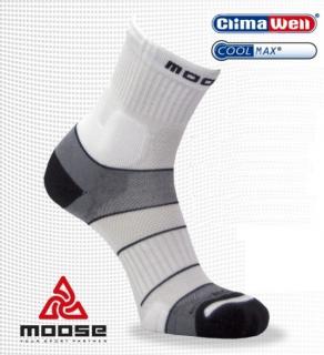 MOOSE Motion - biele (Bežecké termo-ponožky)