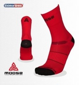 MOOSE Race - červené (Športové ponožky - cyklo, beh)