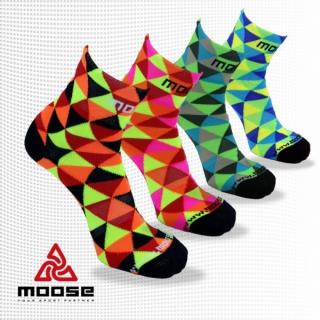 MOOSE Smile ponožky Triangle - modré (Športové ponožky)