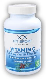 Vitamin C 1000mg with Rose Hips 120 vege tabs (Vitamín C 1000 mg - 120 kapslí)